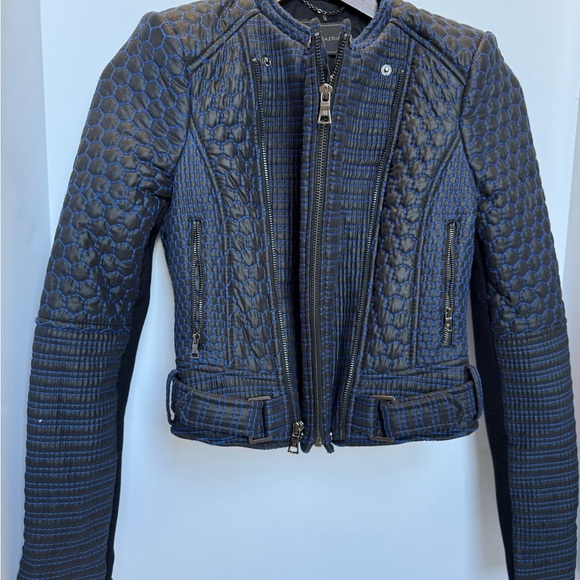 Bcbgmaxazria Runway Pilar Long sleeve Quilted zip up Jacket woman’s XXS - Picture 2 of 16